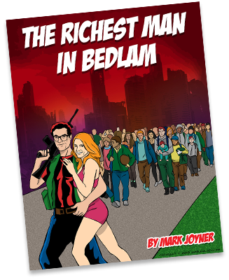 a new free cartoon book from Simpleology about The Richest Man in Bedlam